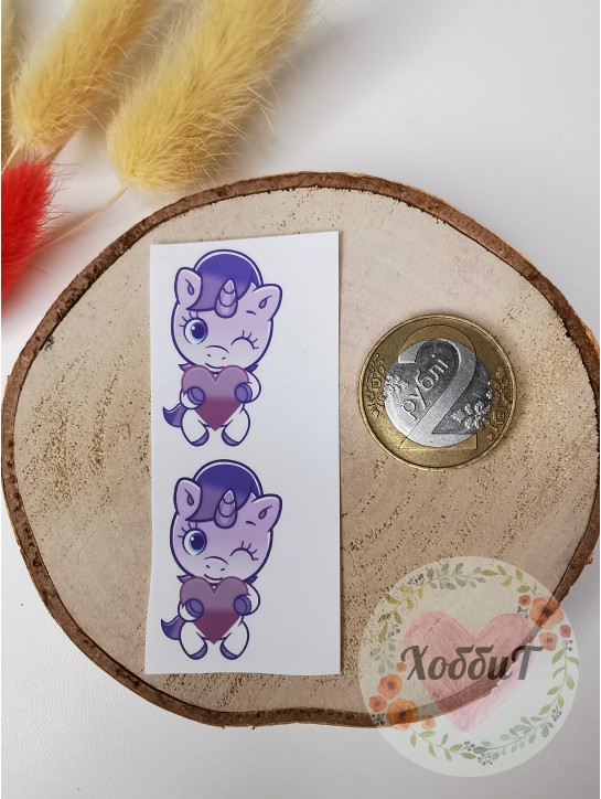 Термонаклейки цветные для бантиков №35, 1 пара